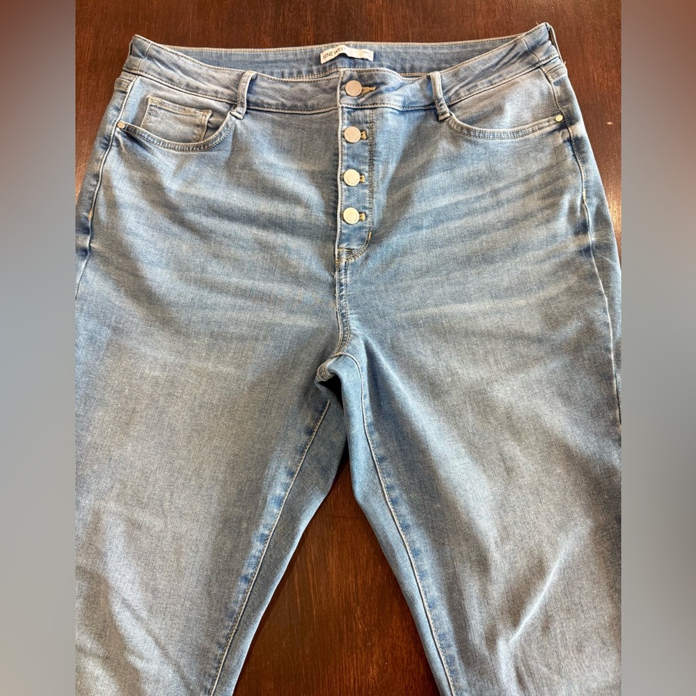 Nine West Womens Denim Blue Jeans